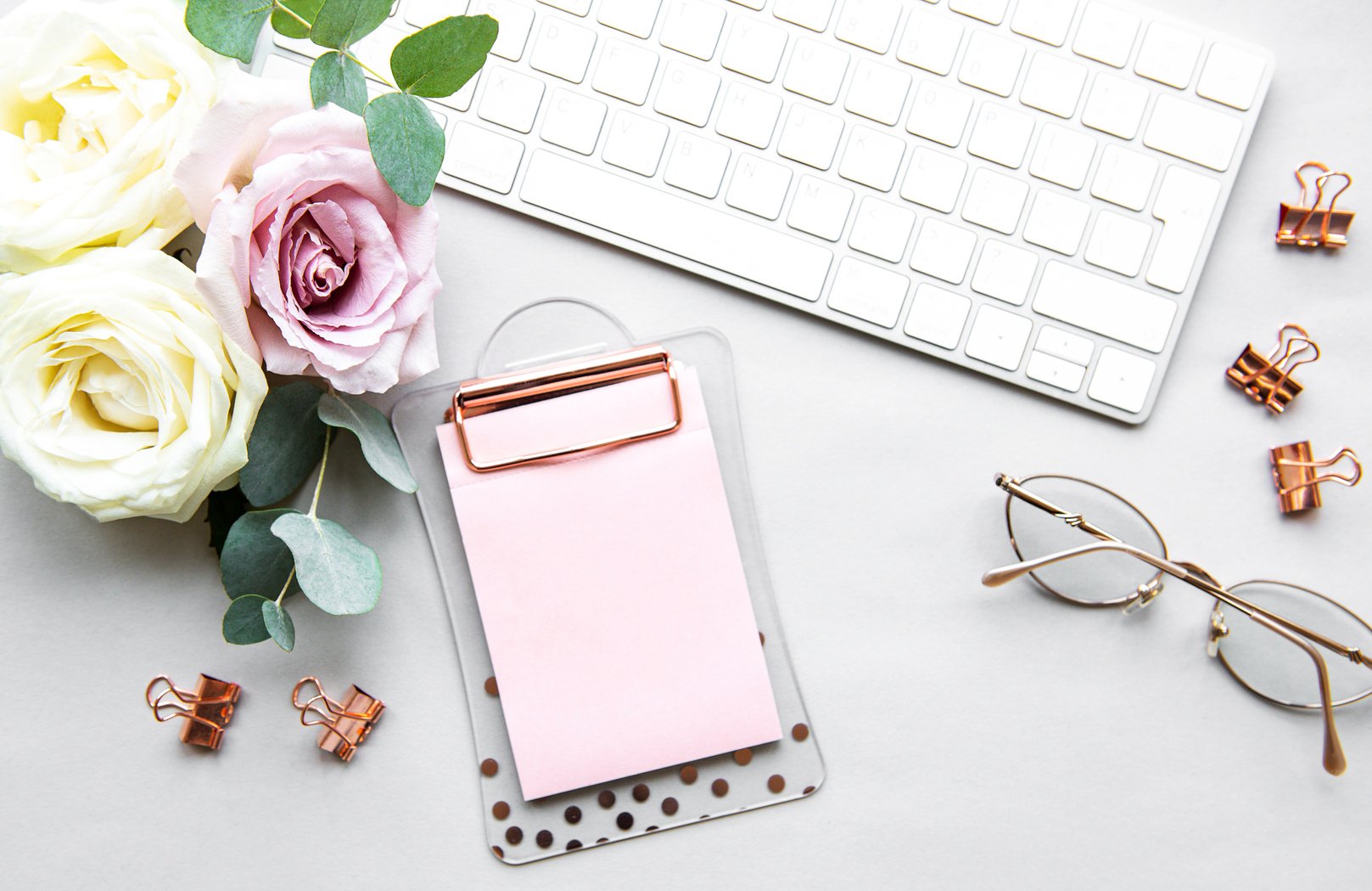 Feminine Home Office Desk Workspace